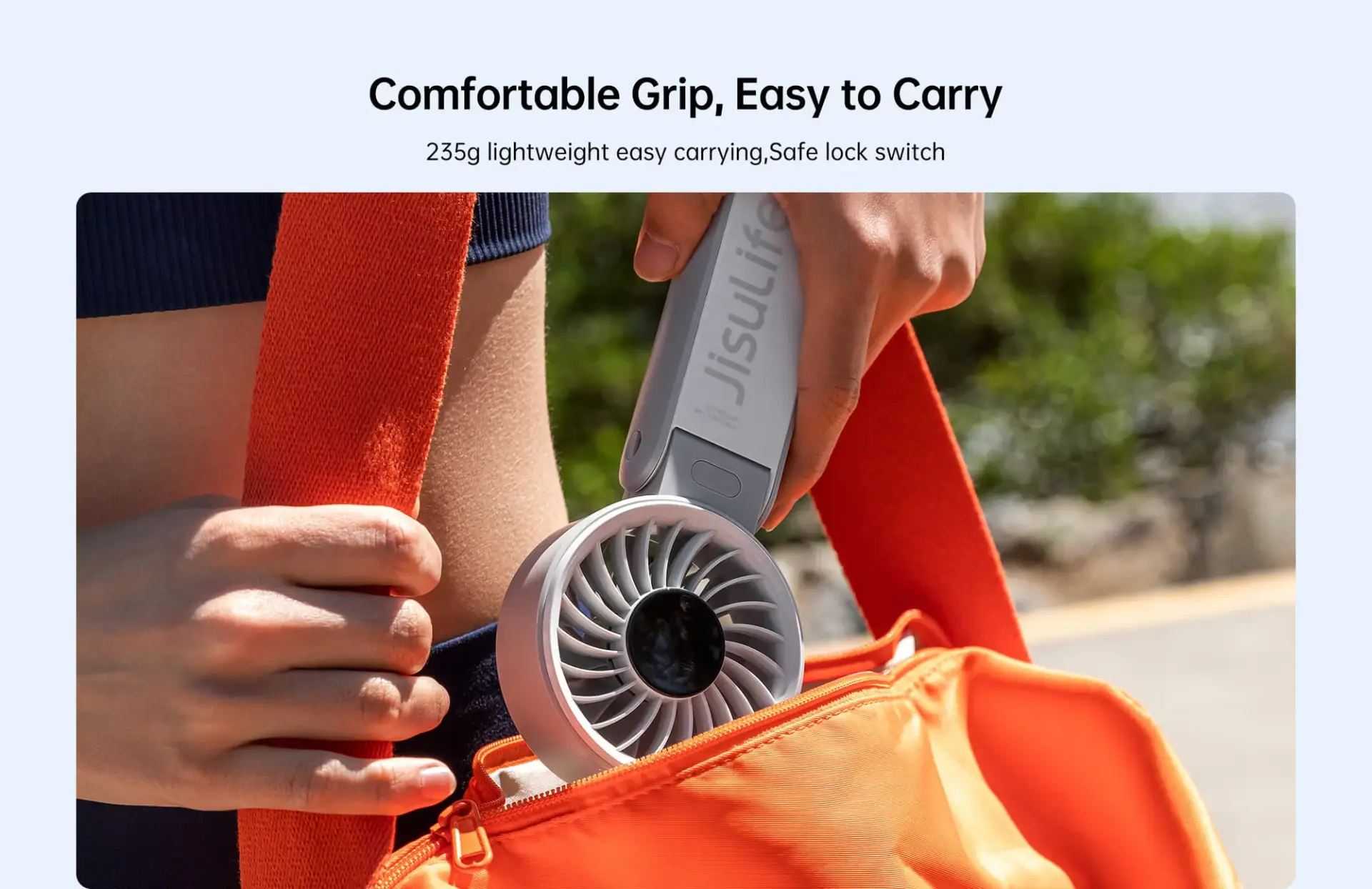 JisuLife Life7 5000mAh Handheld Fan Unleash Refreshing Power