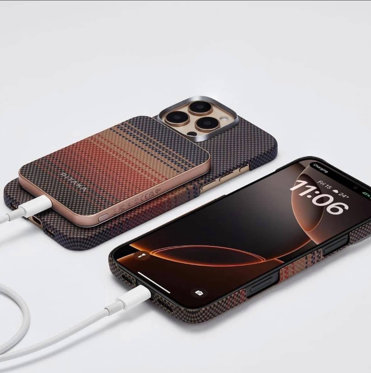 PITAKA Sunset Qi2 5000 mAh 15W MagSafe Power Bank