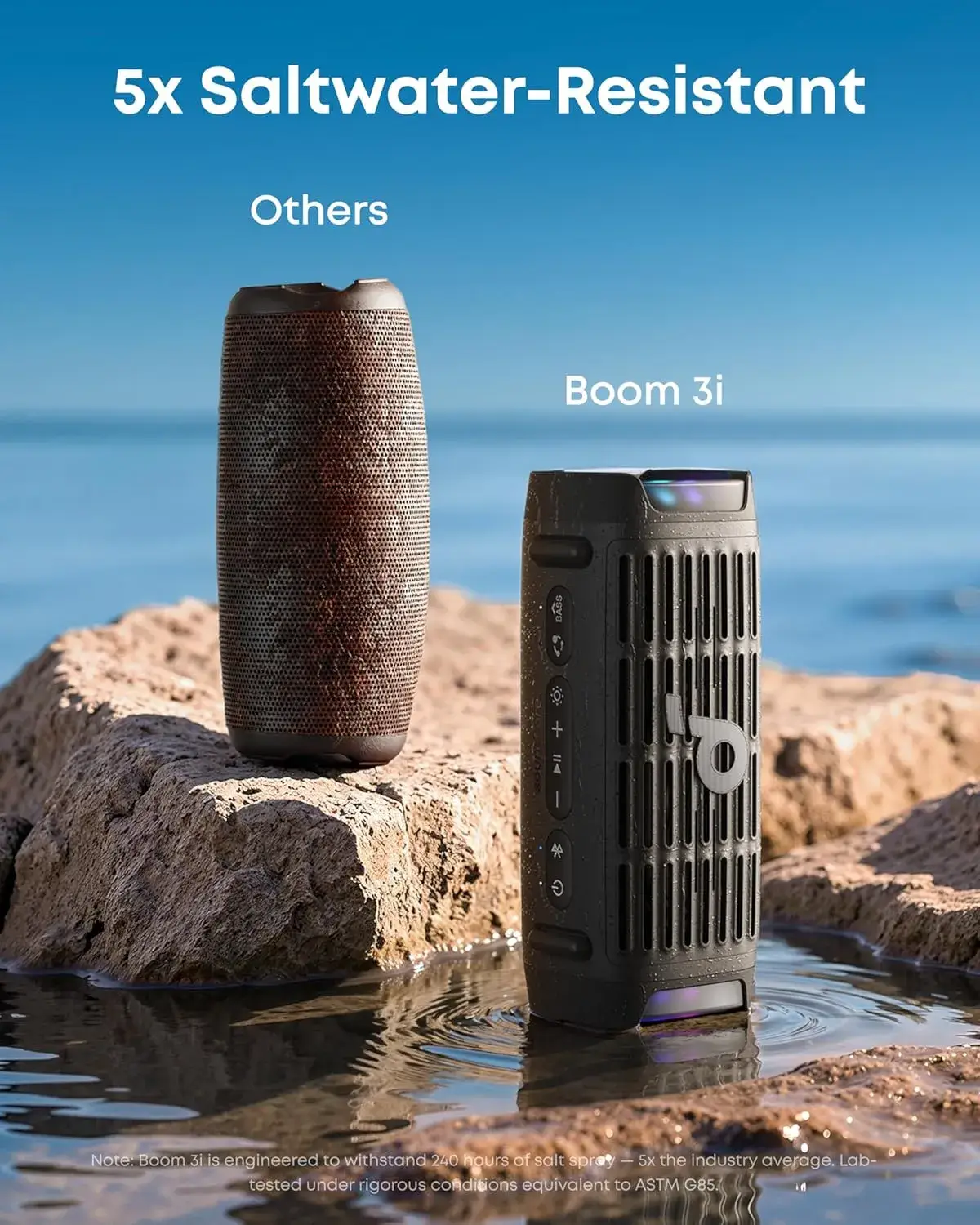 Anker Soundcore Boom 3i Portable Rugged Outdoor Bluetooth Speaker