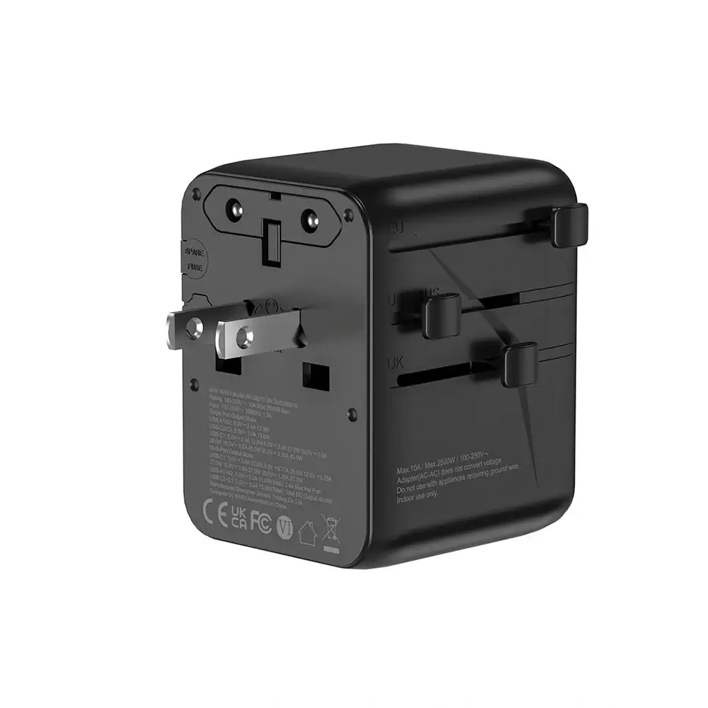 WiWU Wi-UA010 Aramid Fiber Warrior 45W GaN Universal Adapter