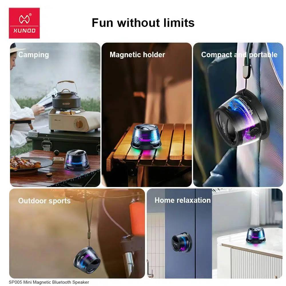 XUNDD SP005 Magnetic Ultra-Portable LED Wireless Speaker