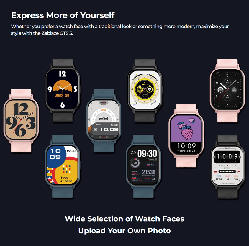 Zeblaze GTS 3 Smart Watch AMOLED Display