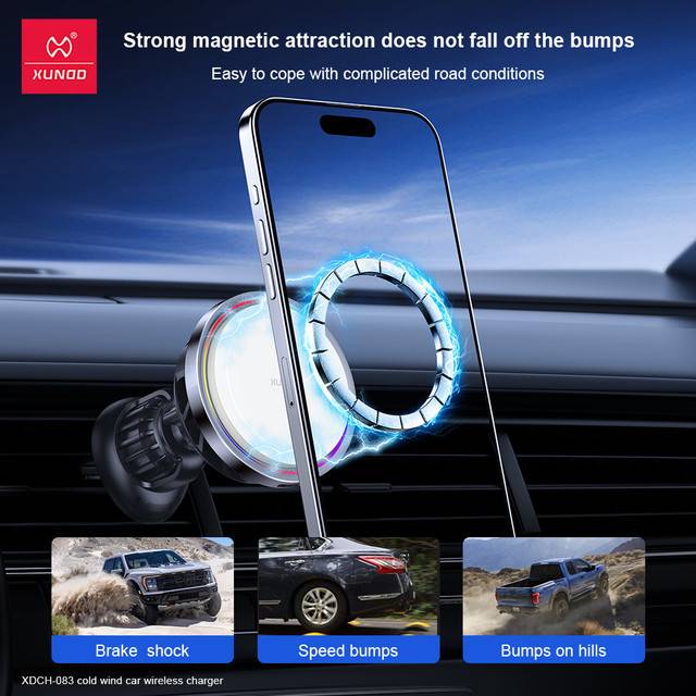 XUNDD XDCH-083 2-in-1 Refrigerated Wireless Car Charger