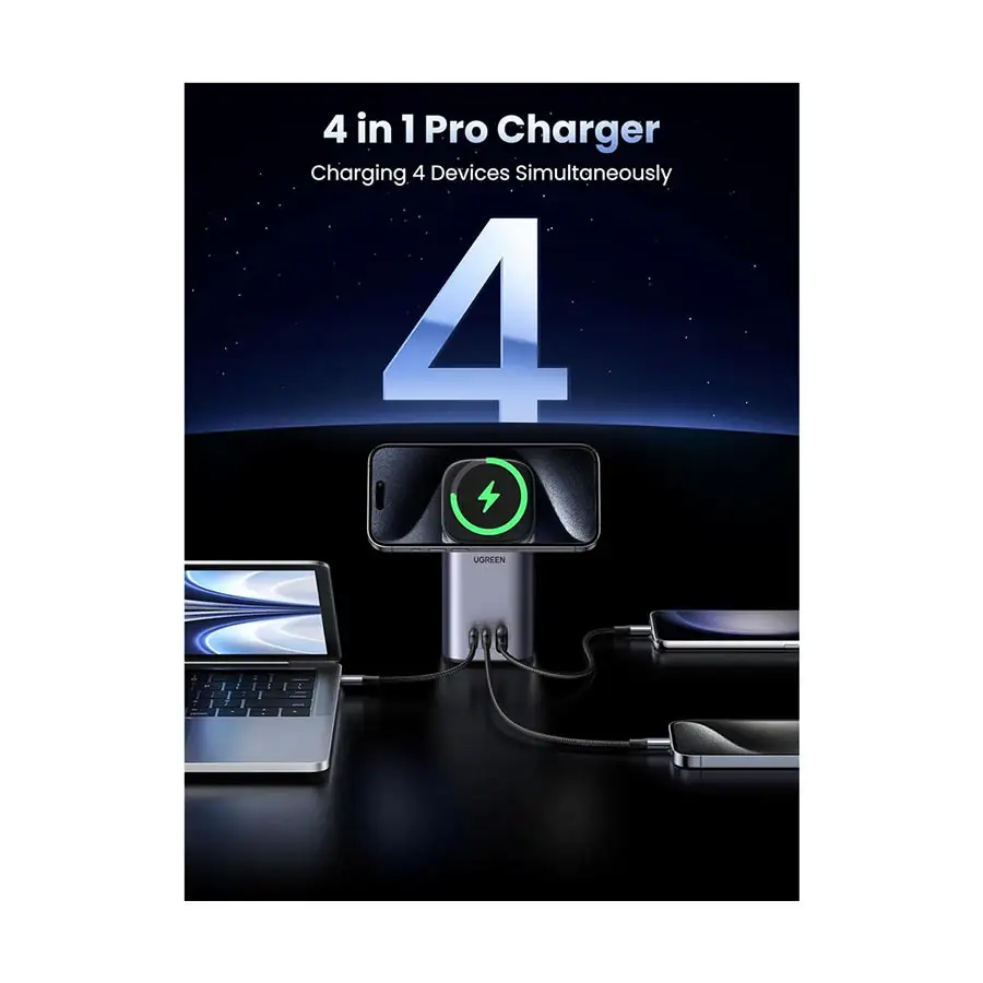 UGREEN CD342 (15135) 100W PD GaN USB-C & USB-A Charger with MagSafe