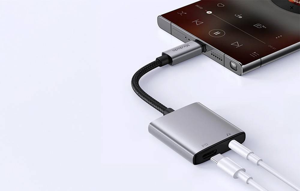 Mcdodo CA-5050 USB-C to USB-C + AUX 3.5mm DAC Audio Adapter