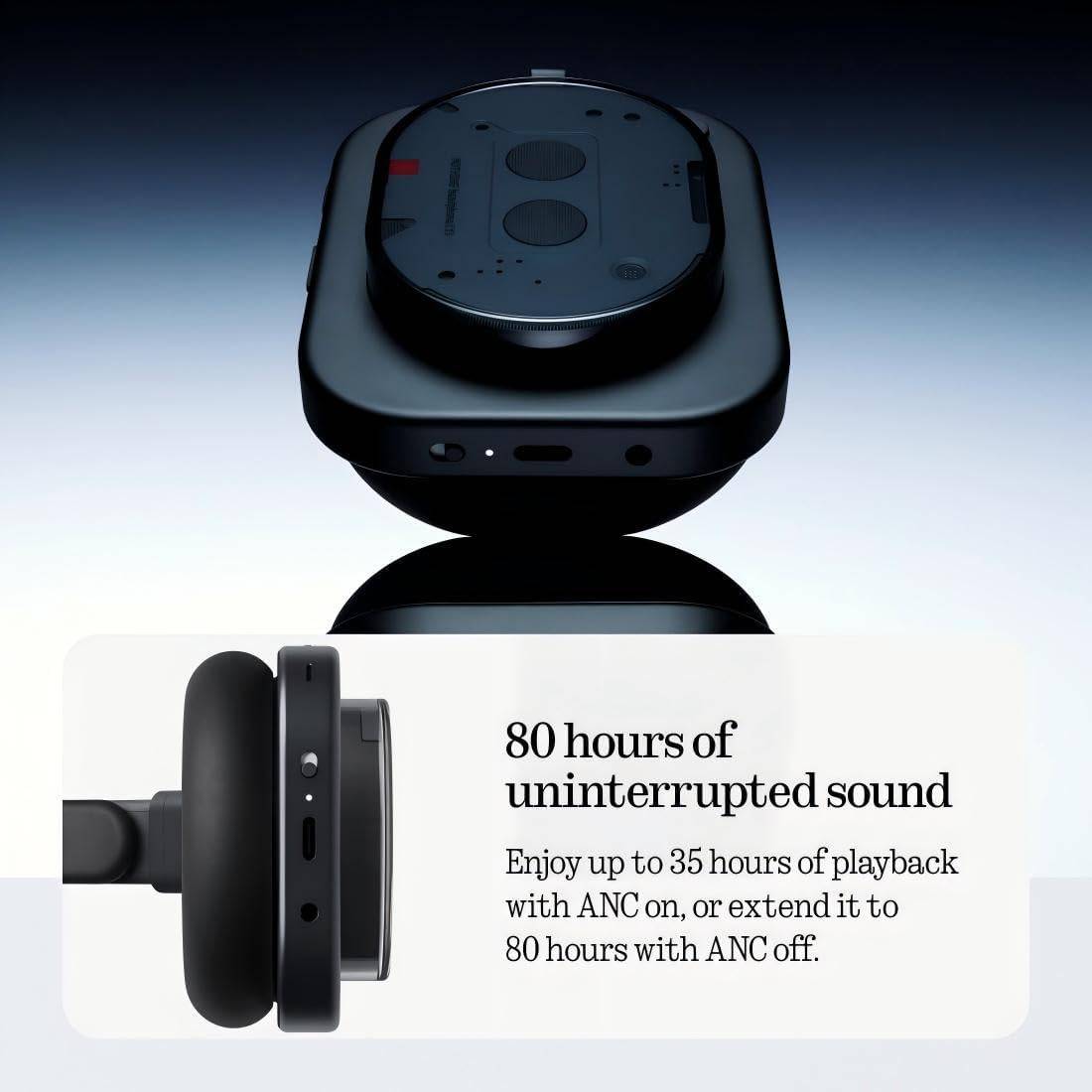 Nothing Headphones 1 Wireless Over-Ear Noise-Cancelling Headphones