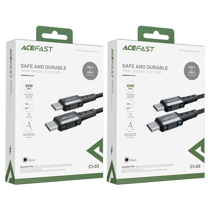 ACEFAST C1-03 USB-C to USB-C 60W Fast Charging Data Cable 