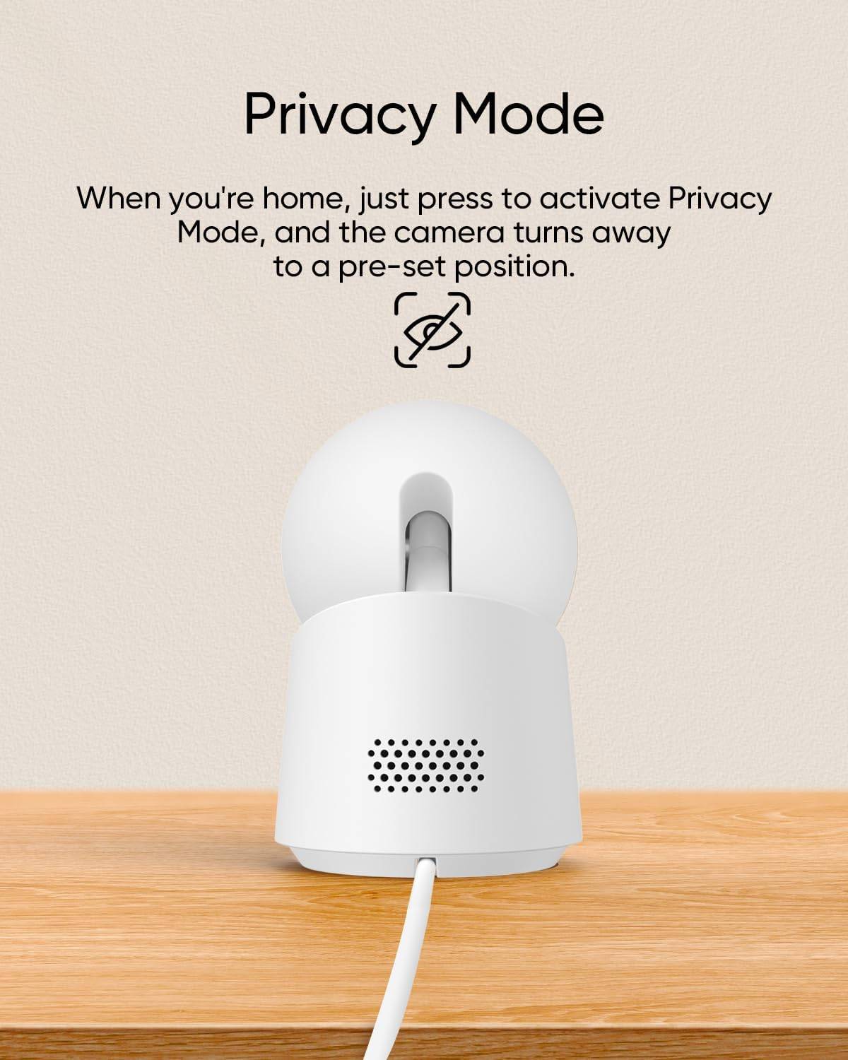Eufy Indoor Cam C220 2K Resolution Smart Security Camera with 360° Coverage