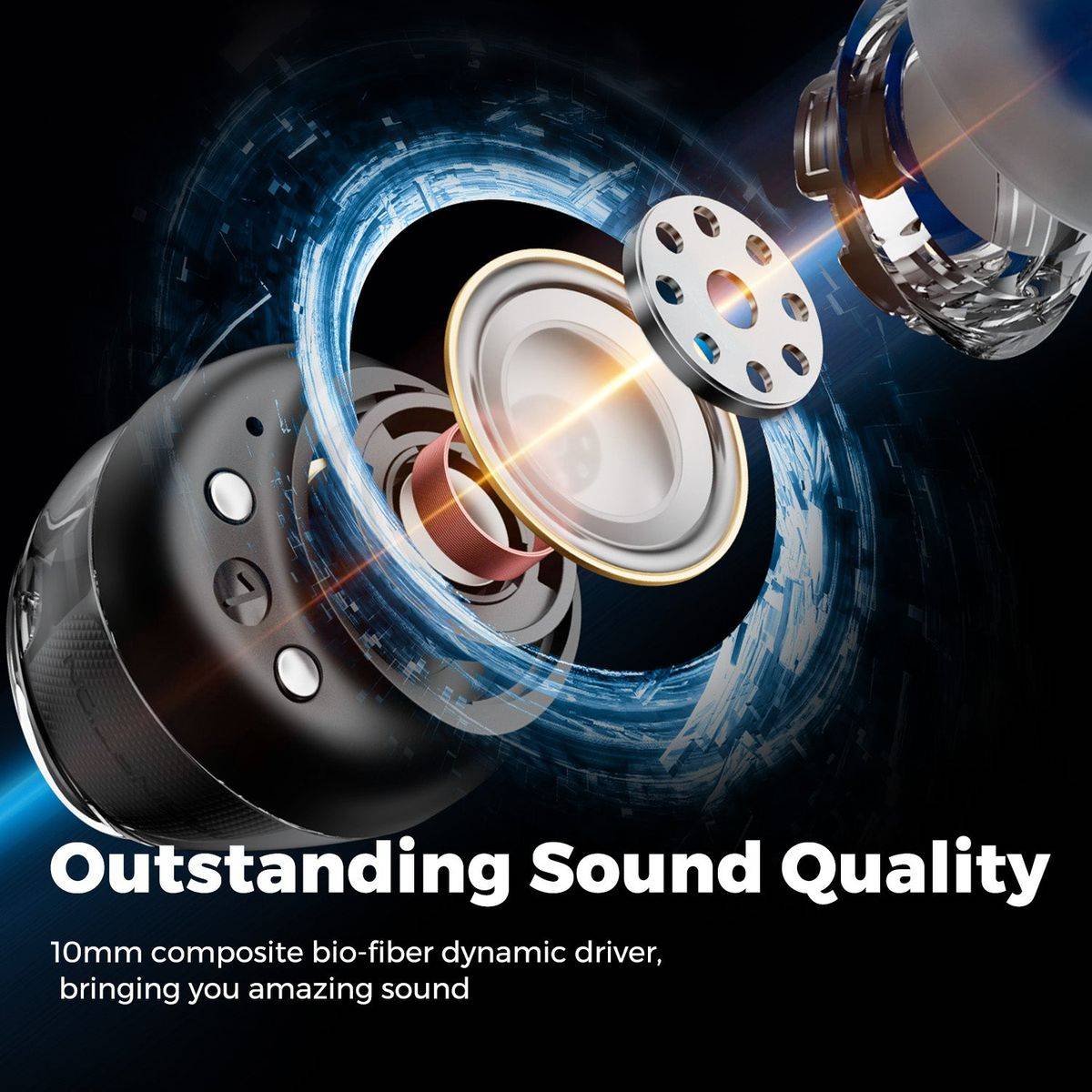 SoundPEATS Clear Dot True Wireless Bluetooth Earbuds