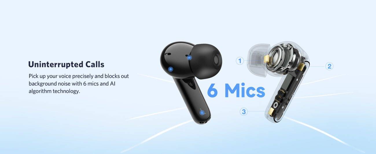 EarFun Air 2 NC ANC True Wireless Earbuds LDAC Hi-Res Audio Certified