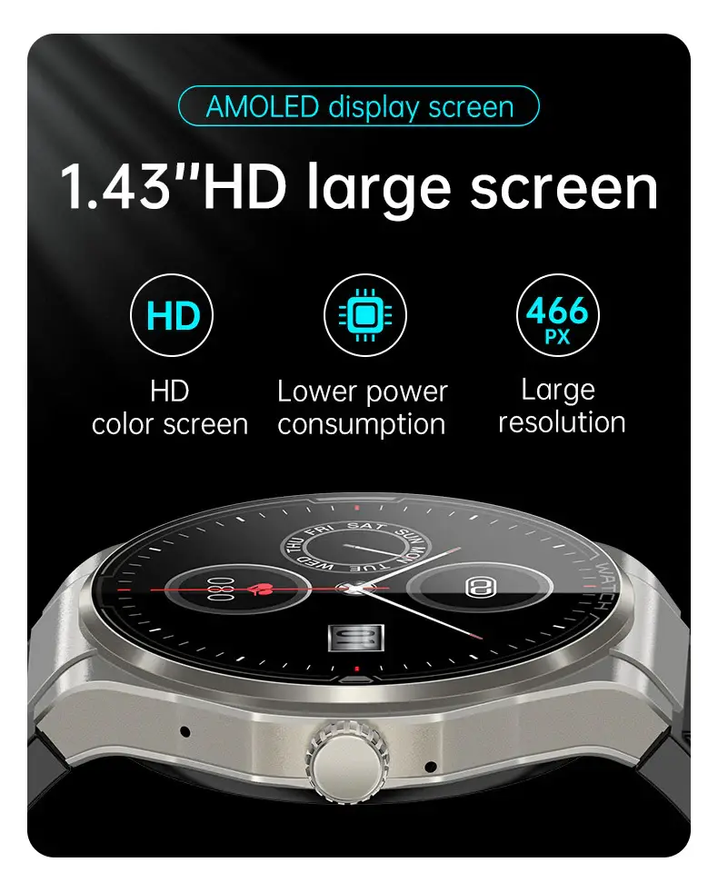 Valdus VE35 Pro AMOLED Bluetooth Calling Smartwatch