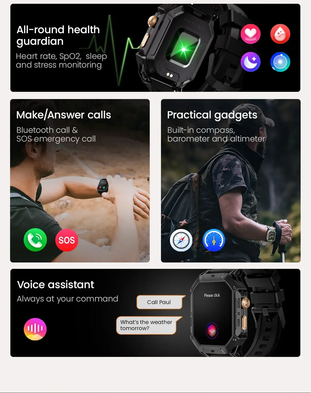Haylou IRON N1 Bluetooth Calling Smartwatch
