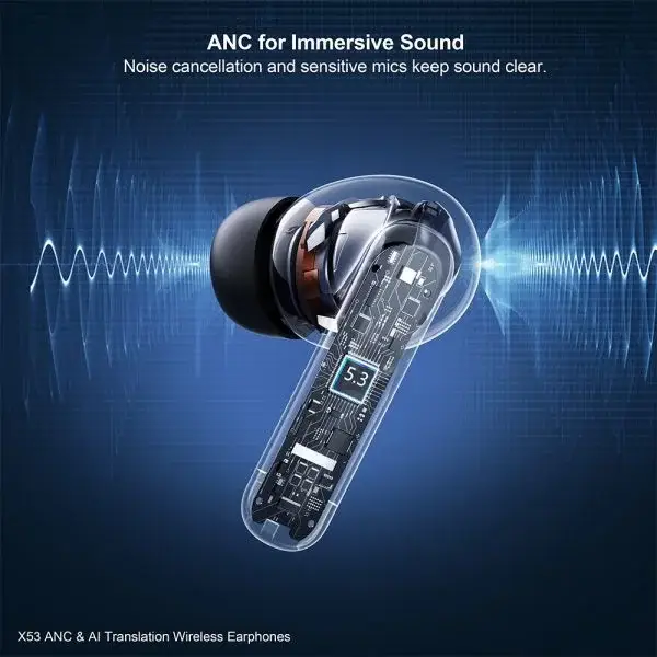 XUNDD X53 ANC & AI Translation Wireless Earphones