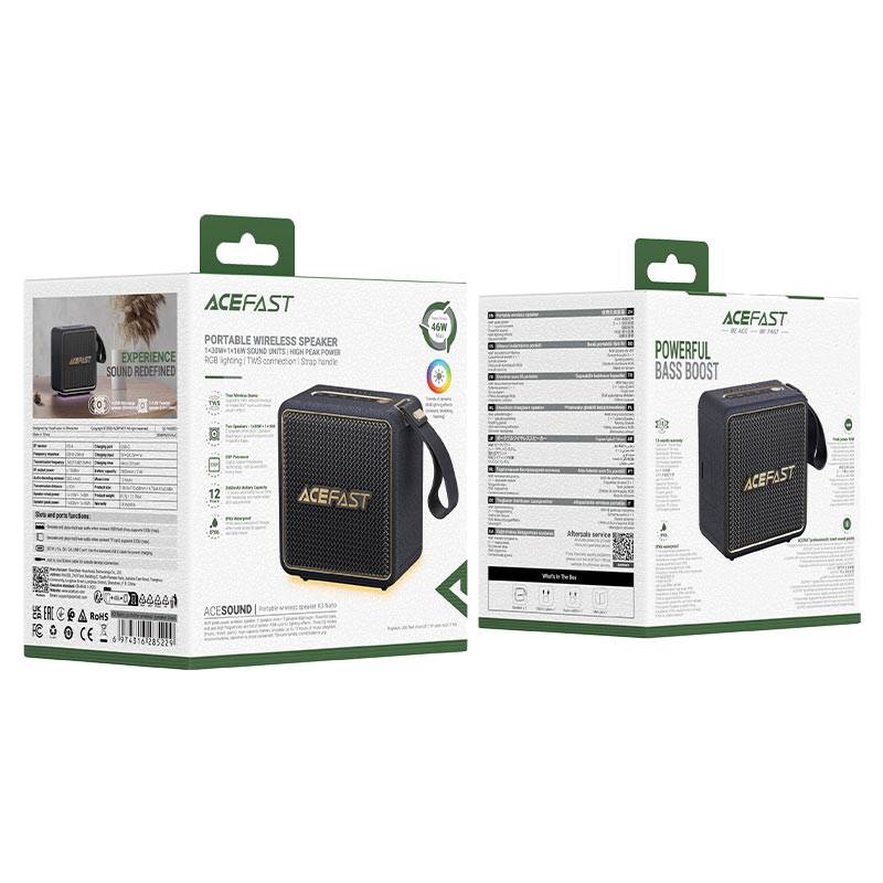 ACEFAST K3 Nano 46W Portable Bluetooth Speaker IPX6 Waterproof