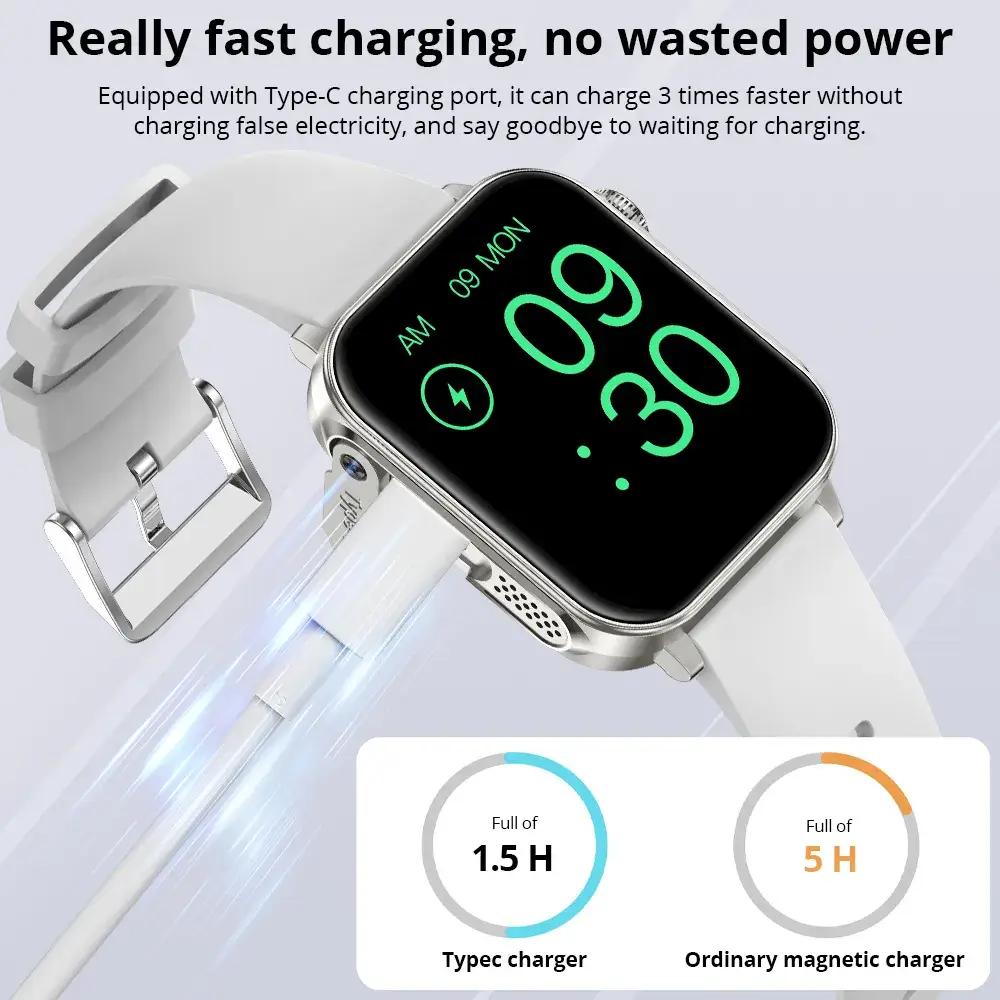 Colmi P80 Bluetooth Calling Silicon Strap Smartwatch