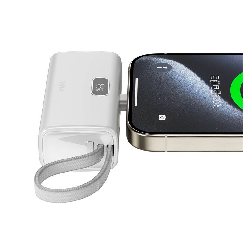 WIWU Wi-P044 Espresso 5000mAh Mini USB-C Power Bank Compact & Fast Charging