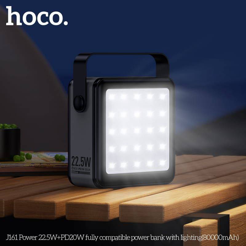 Hoco J161 80,000mAh Power Bank 22.5W Fast Charging 20W PD Fully Compatible with LED Display Lights
