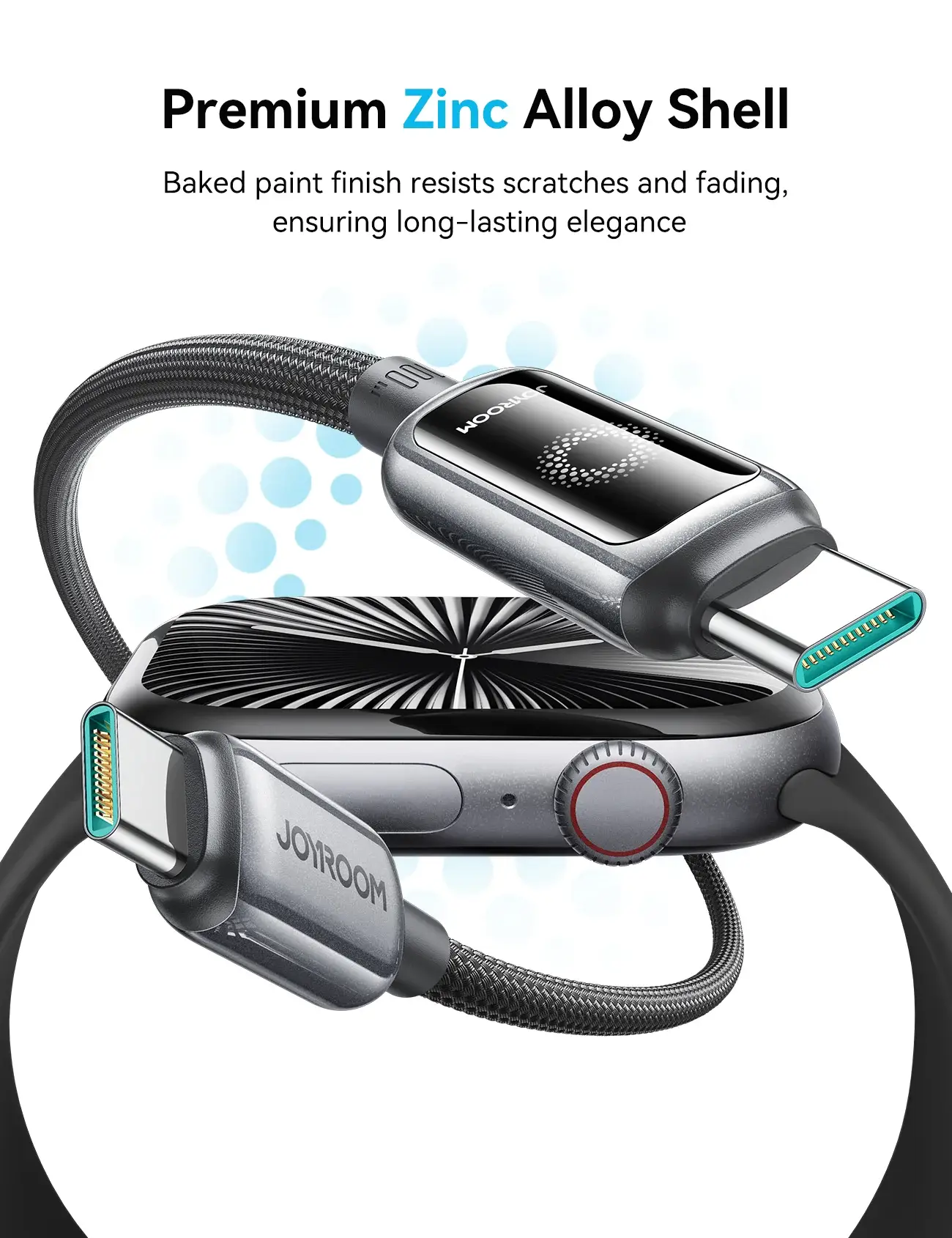 Joyroom S-A55 100W Auto Power-Off USB Type-C to Type-C Fast Charging Data Cable 1.2M