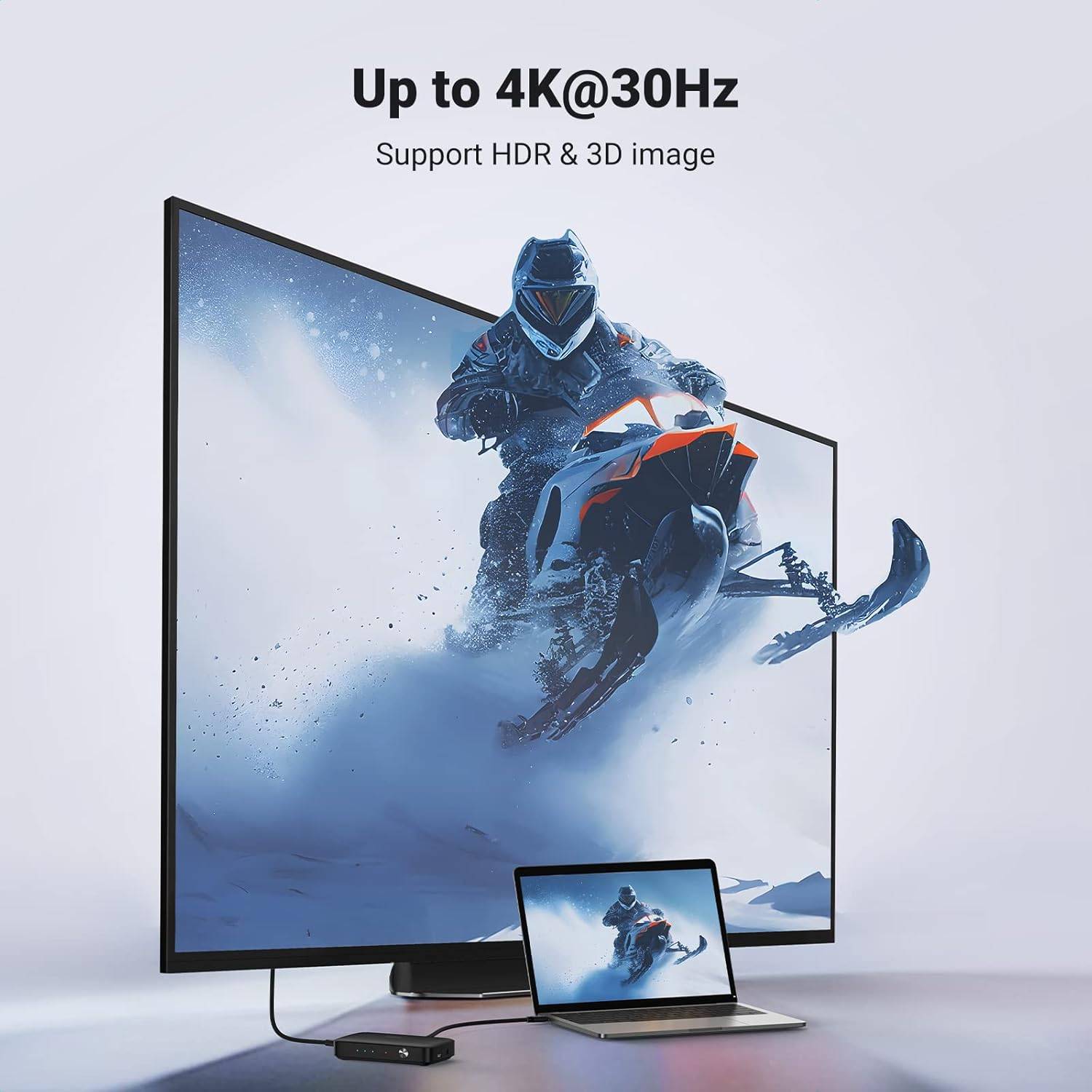 UGREEN CM332 3-in-1 HDMI Switcher 4K @30Hz 80125