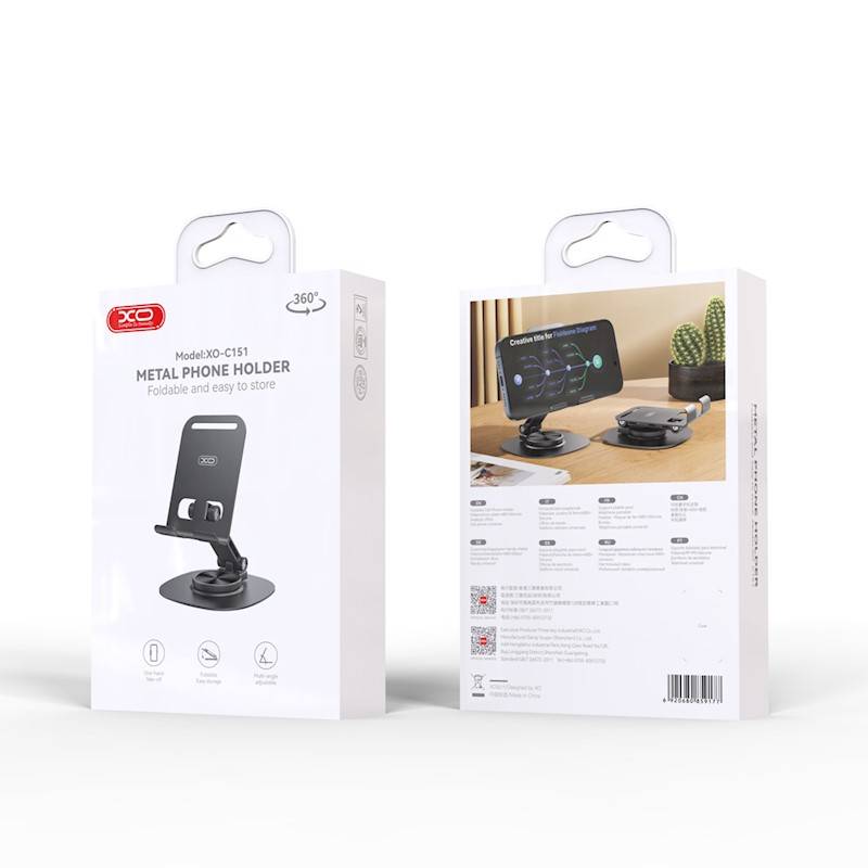 XO-C151 360° Rotating Metal Phone Holder XO-C151 360° Rotating Metal Phone Holder