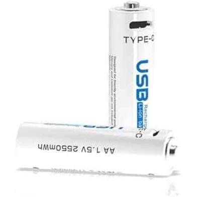 AiVR 4-Pack USB-C Rechargeable AA Batteries - 2550mWh with Type-C Charging AiVR 4-Pack USB-C Rechargeable AA Batteries - 2550mWh with Type-C Charging