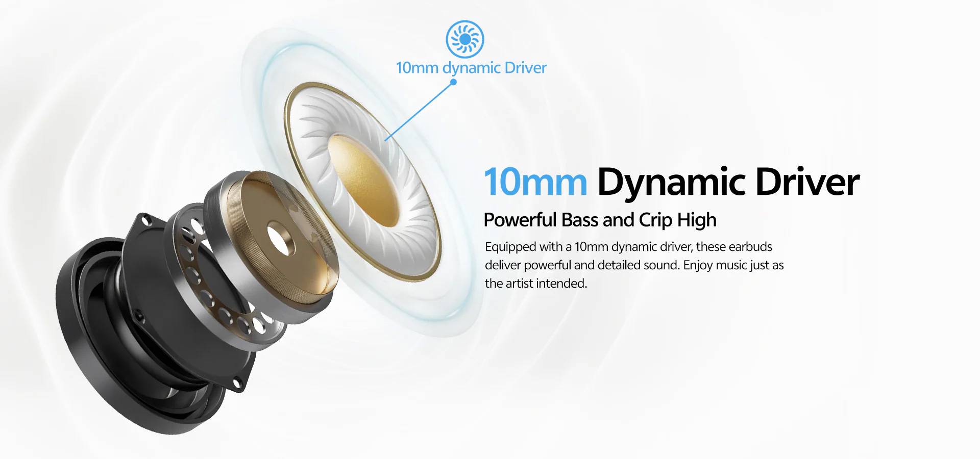 QCY Buds QT43 True Wireless Bluetooth Earbuds
