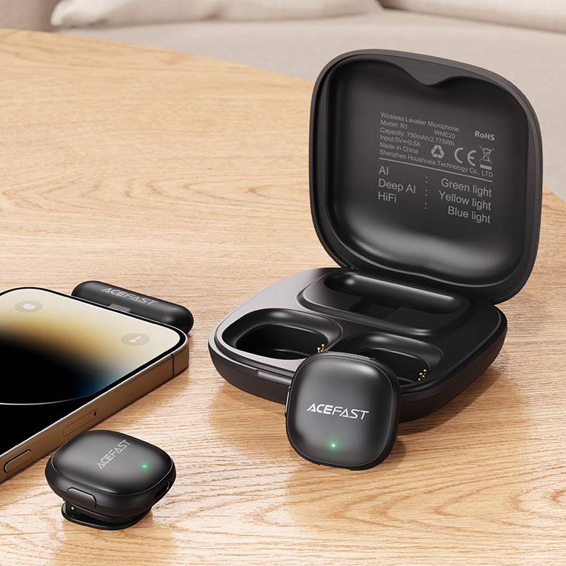 ACEFAST R1 Dual Wireless Lavalier Microphones