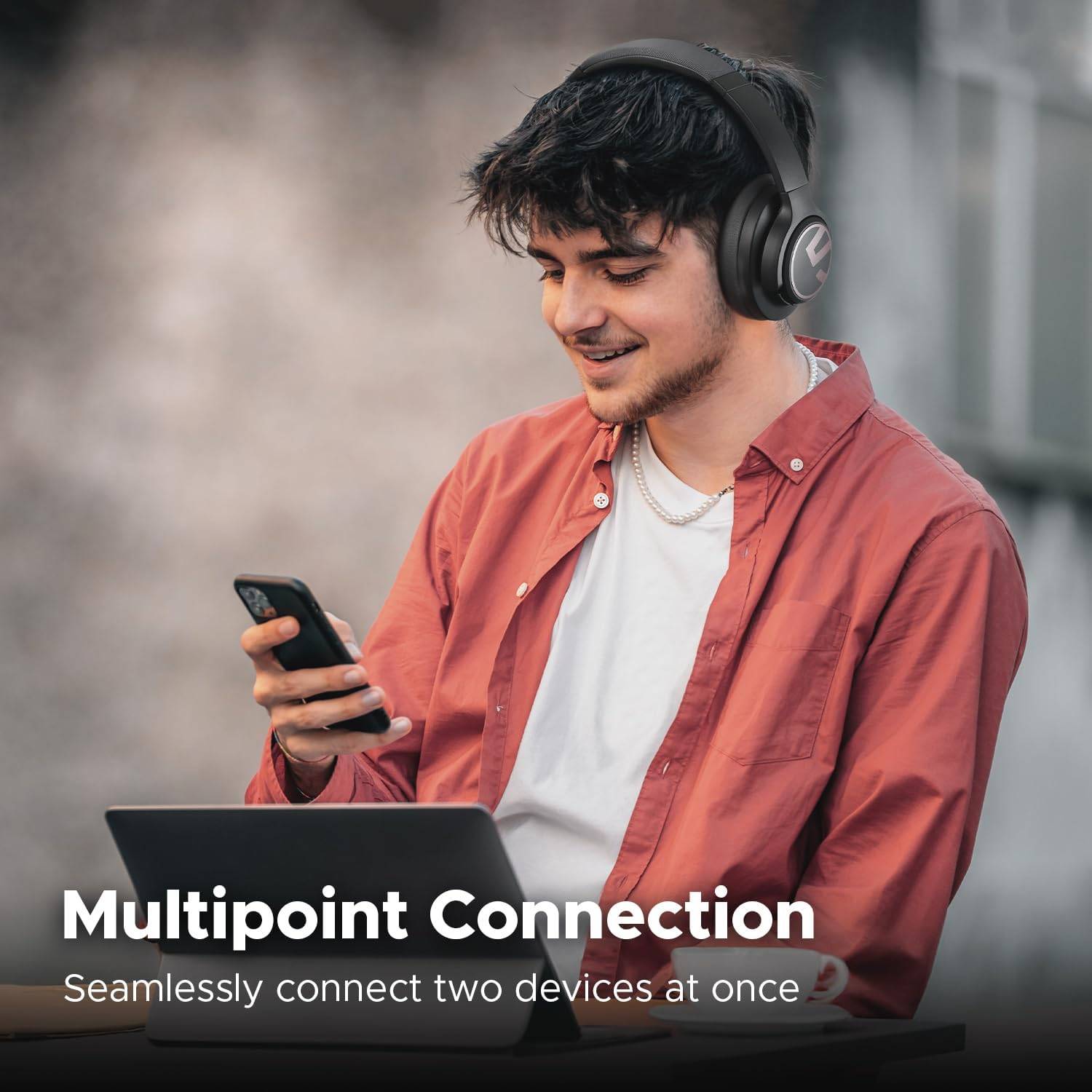 SoundPEATS Space ANC Bluetooth Over-Ear Headphones