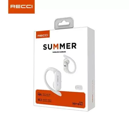 Recci REP-W62 Bluetooth Earbuds with Summer Hanging Ear Design