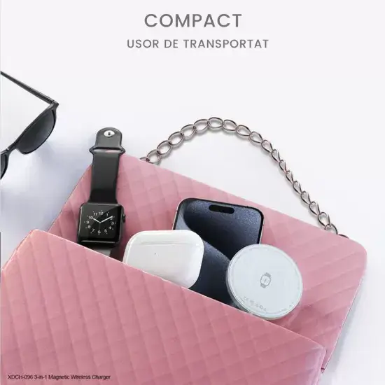 XUNDD XDCH-096 15W Magnetic 3-in-1 Wireless Charger