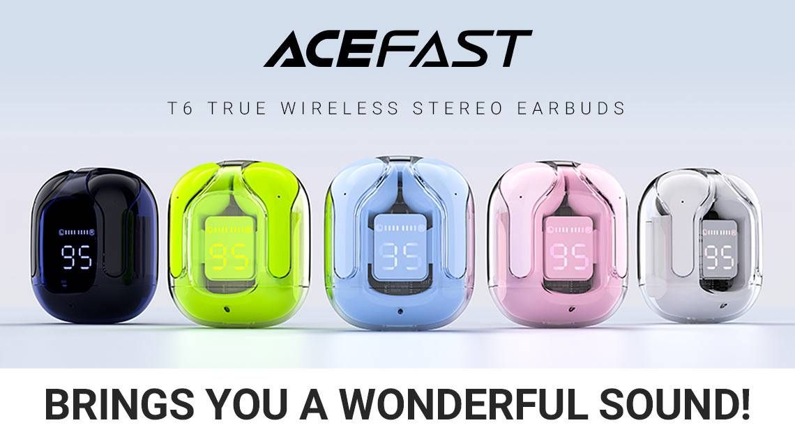 Acefast Crystal T6 True Wireless Stereo TWS Earbuds