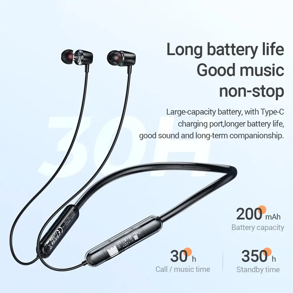 Hoco ES65 Transparent Wireless Neckband Earphones