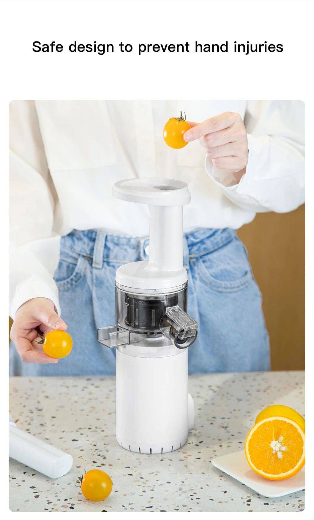 Xiaomi BJ08 Bud Portable Mini Electric Slow Juicer Compact Water-Free Juicer