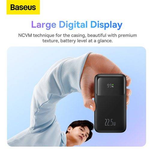 Baseus Comet 22.5W 10,000mAh Dual Cable Power Bank with Digital Display Baseus Comet 22.5W 10,000mAh Dual Cable Power Bank with Digital Display