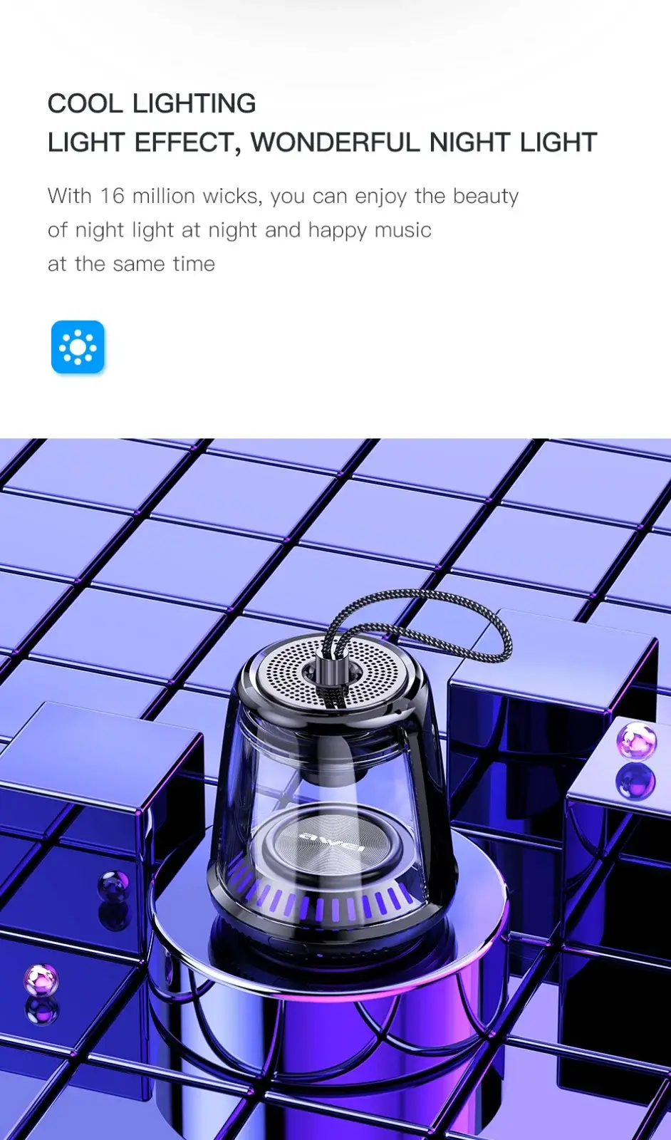 Awei Y666 5W TWS Portable Bluetooth Speaker