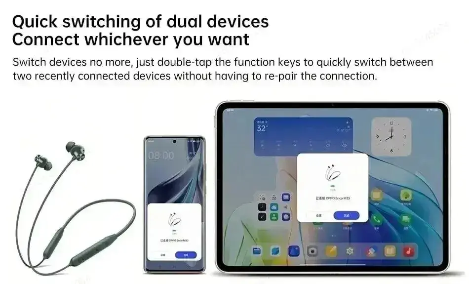 OPPO Enco M33 45dB ANC Neckband Earphones