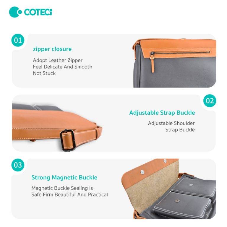 COTECi 14048 Large Capacity PU Leather Fashion Shoulder Bag