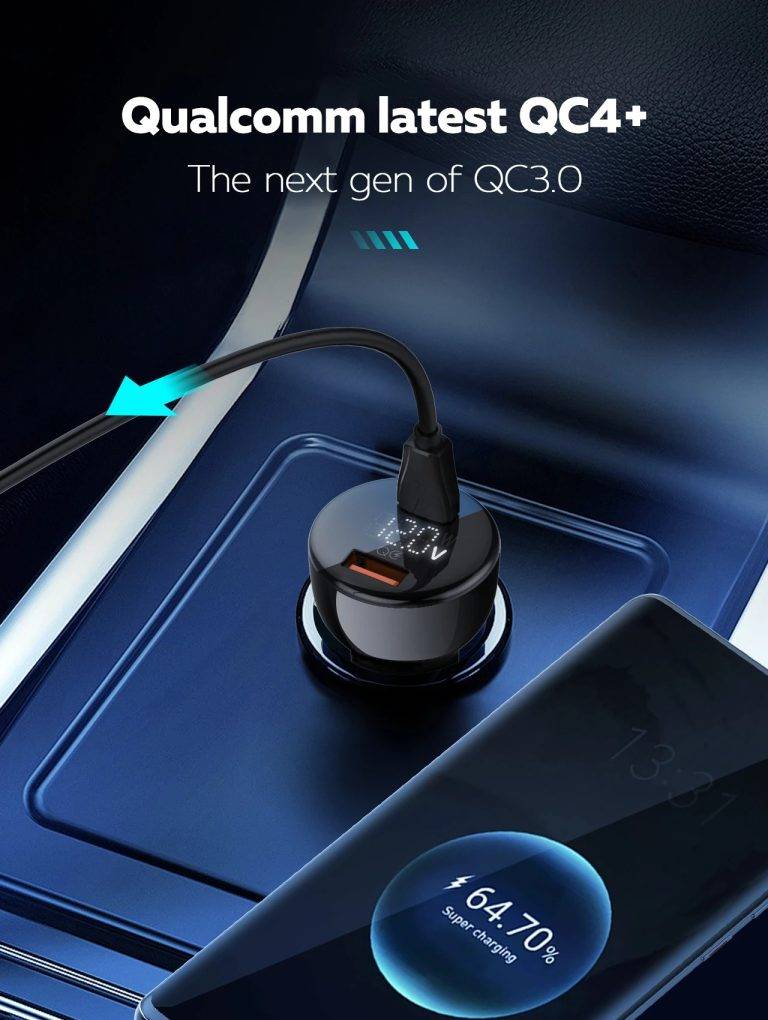 Ldnio C101 100W Dual-Port Super Fast Car Charger