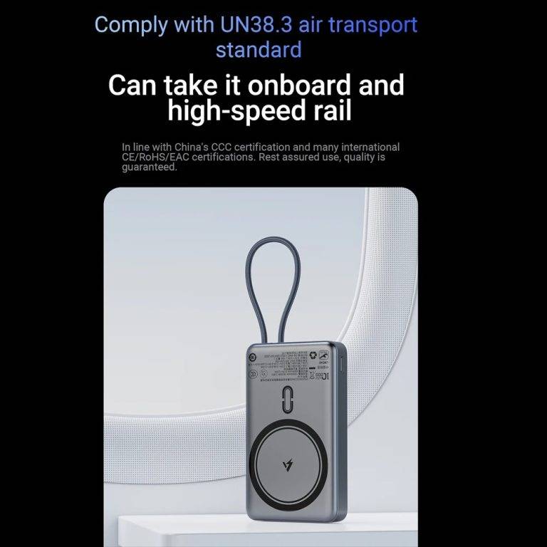 ACEFAST M18 PD22.5W power bank 10000mAh with wireless charging and cable