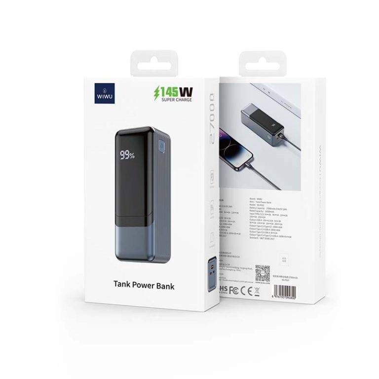 WiWU Wi-P010 Tank Series 27,000mAh 145W High-Capacity Power Bank
