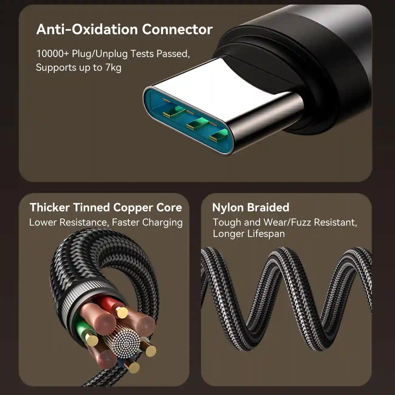JOYROOM EnjoyX S-A56 60W 90° Type-C to Type-C Fast Charging & Data Cable 1.2m