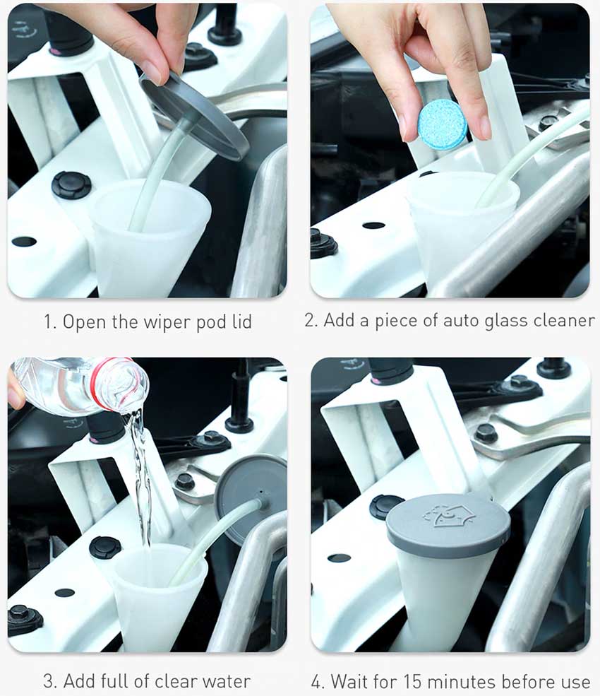 Baseus Car Windshield Cleaning Wiper Set 12 pcs