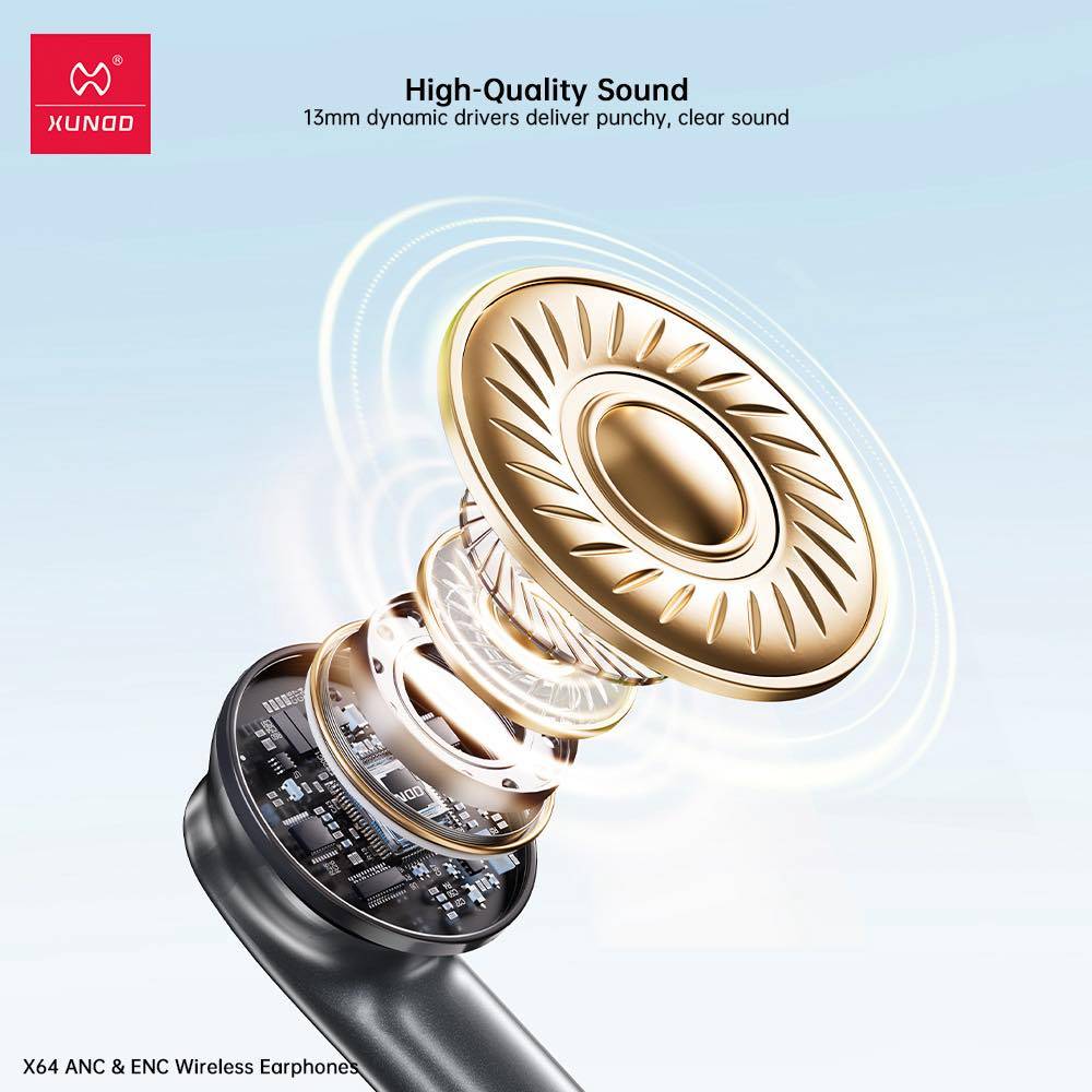 XUNDD X64 True Wireless Earphones with ANC & ENC