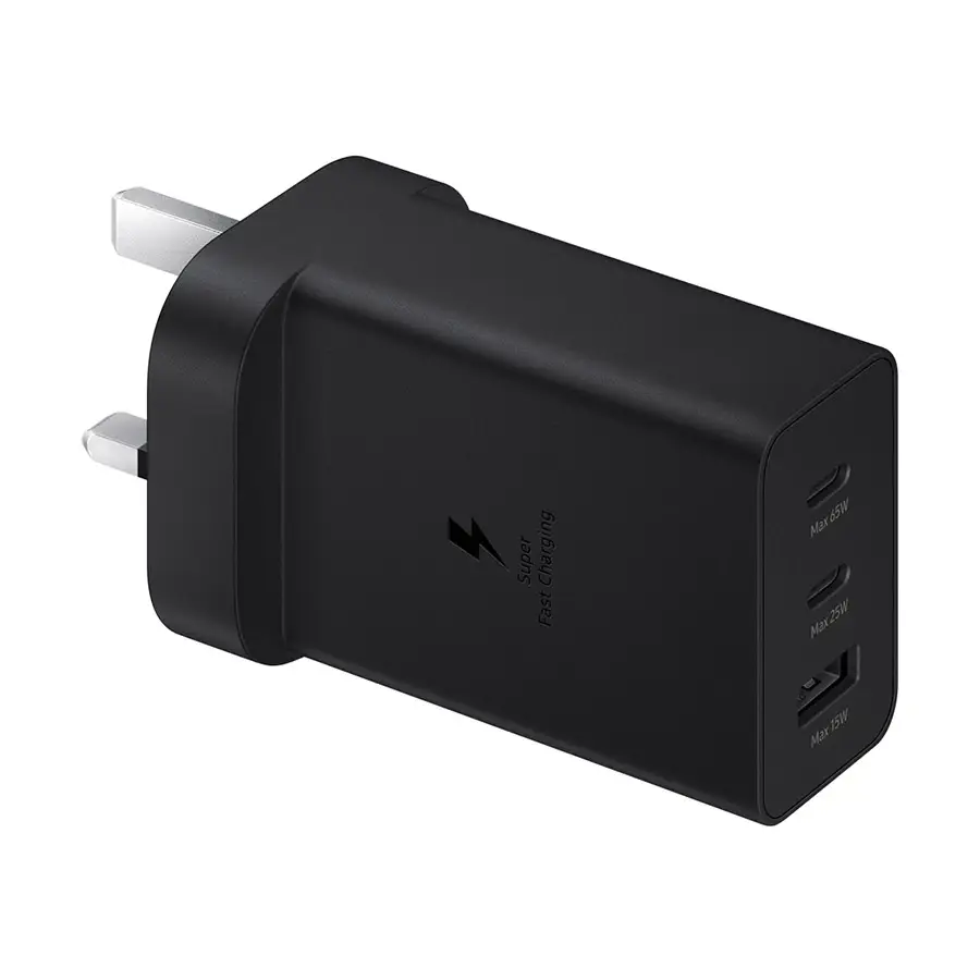Samsung EP-T6530 65W PD Power Adapter Trio with USB-A & Dual USB-C Ports
