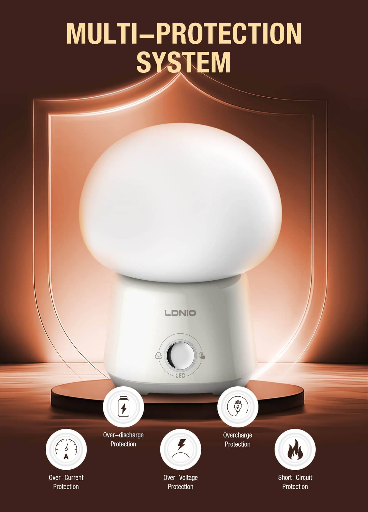 LDNIO Y4 Smart RGB LED Night Light with 3600mAh Rechargeable Battery