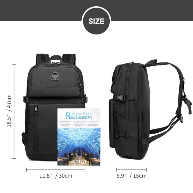 Ozuko 9479 Oxford USB Charging School & Travel Backpack Stylish Mochila