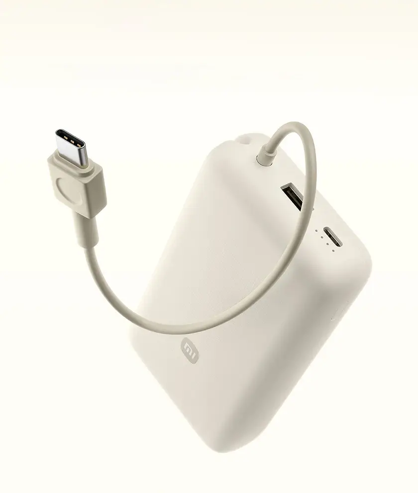 Xiaomi 33W 20000mAh Power Bank with Integrated Charging Cable