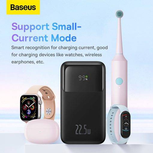 Baseus Comet 22.5W 10,000mAh Dual Cable Power Bank with Digital Display Baseus Comet 22.5W 10,000mAh Dual Cable Power Bank with Digital Display