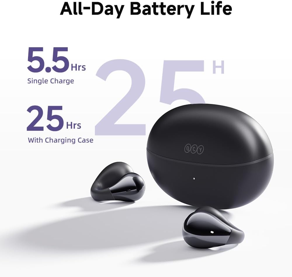 QCY Crossky C30 Open-Ear Clip-On Wireless Earbuds