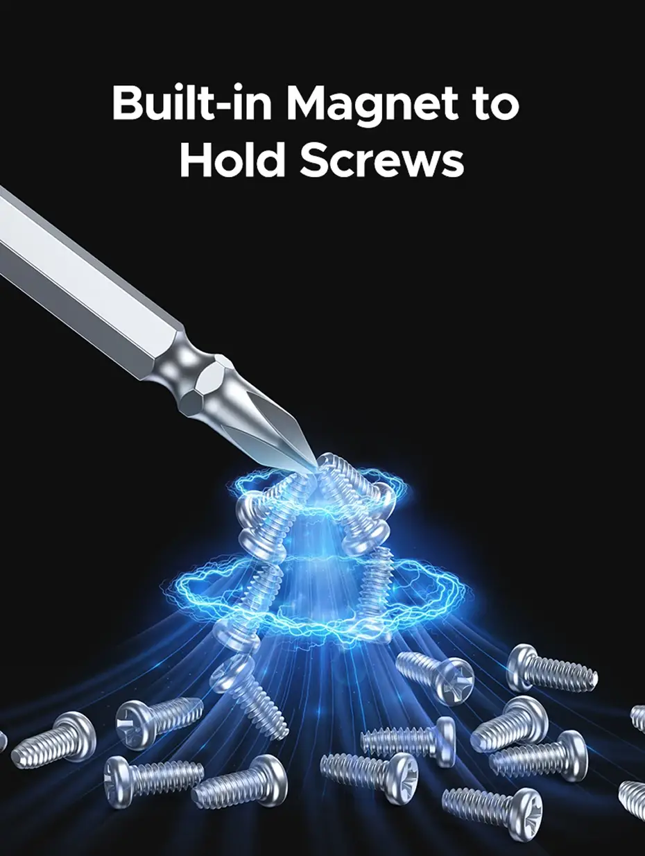 UGREEN 2-in-1 Magnetic Screwdriver Bit Set 6mm S2 Alloy Steel  100mm Portable Repair Tool